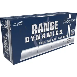 Fiocchi Range Dynamics 38 Special Ammo 130 Grain Full Metal Jacket Case of 1000 (20 Boxes of 50)
