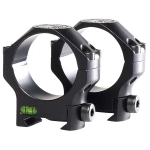 Tier One Superlight Hunting Picatinny Scope Rings 1" Matte Black Medium