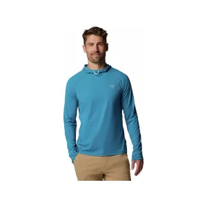 Columbia Men's Wild Cast Sun Hoodie Blue Echo XL
