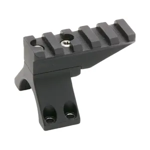Tier One Long Saddle Ring Top Accessory Rail for 35mm Rings Short Matte Black
