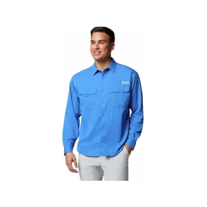 Columbia Men's PFG Backwater Shirt Vivid Blue Large