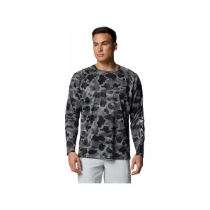 Columbia Men's Super Terminal Tackle Shirt Black Deltahunter Camo 2XL