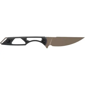 Toor Knives Willow Fixed Blade Knife 3.75" Drop Point CPM 154 Canyon Drab Blade G-10 Handle Black