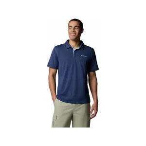 Columbia Men's Sage Peak Knit Polo Dark Mountain Heather Medium
