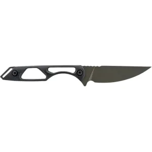 Toor Knives Willow Fixed Blade Knife 3.75" Drop Point CPM 154 Spanish Moss Blade G-10 Handle Black