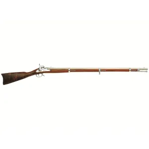 Armi Sport 1861 Springfield 58 Caliber Muzzleloading Rifle 40" Silver Barrel Walnut Stock