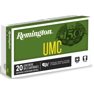 Remington UMC 224 Valkyrie Ammo 75 Grain Full Metal Jacket Case of 200 (10 Boxes of 20)