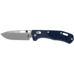 Gerber Assert Pocket Knife 2.98" Clip Point CPM MagnaCut Stonewashed Blade Polymer Handle Blue