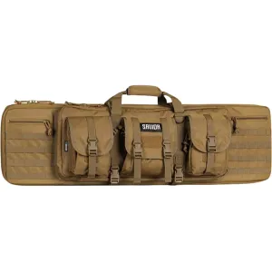 Savior Equipment American Classic Double Rifle Case 55" Polyester Flat Dark Earth