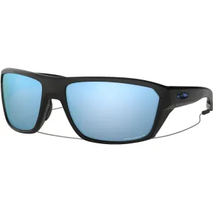 Oakley Men's Split Shot Polarized Sunglasses Matte Black Frame Prizm Deep Water Lens