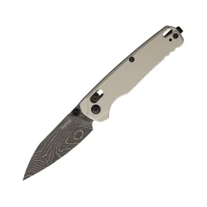 Kershaw Bel Air Pocket Knife 3.13" Reverse Tanto Damascus Blade Aluminum Handle Gray