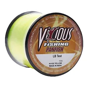 Vicious Panfish Monofilament Fishing Line 8lb 1700yd Hi-Vis Yellow
