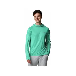 Columbia Men's PFG Solar Stream Elite II Hoodie Glaze Green Medium