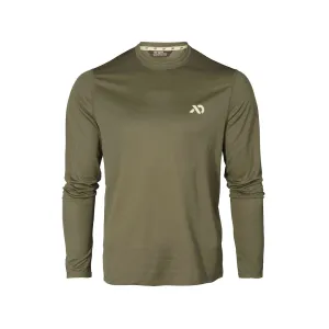 First Lite Men's Yuma Long Sleeve Base Layer Shirt Conifer Medium