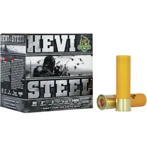 Hevi-Shot Hevi-Steel Waterfowl 20 Gauge Ammo 3" #2 Steel Shot 7/8 oz Case of 250 (10 Boxes of 25)