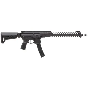 Sig Sauer MPX Competition Semi Automatic Rifle 9mm Luger 16" Matte Threaded Barrel Anodized Black Frame Black Pistol Grip