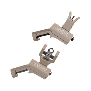 Troy Industries Offset Tritium Sight Set AR-15 FDE
