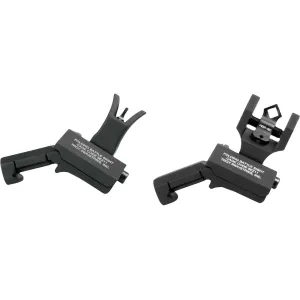 Troy Industries Offset Tritium Sight Set AR-15 Black
