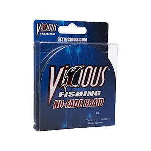 Vicious No-Fade Braided Fishing Line 40lb 150yd Moss Green