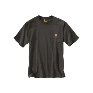 Carhartt Men's K87 Loose Fit Heavyweight Short Sleeve Crew Neck Pocket T Shirt Peat 2XL