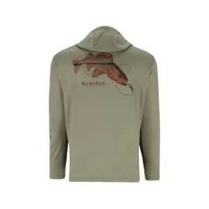 Simms Men's Tech Artist Series Hoodie Willow Walleye Medium
