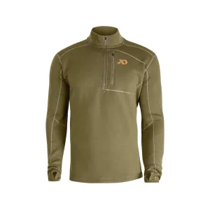 First Lite Men's Furnace Quarter Zip Shirt Conifer Medium