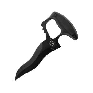 Cold Steel Demko Kriss Push Dagger Fixed Blade Knife 6" Dagger SK-5 Black Powder Coat Blade Micarta Handle Black