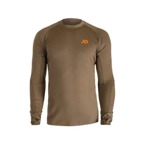 First Lite Men's Wick Long Sleeve Base Layer Shirt Dry Earth 2XL