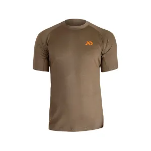 First Lite Men's Wick Short Sleeve Base Layer Shirt Dry Earth Medium