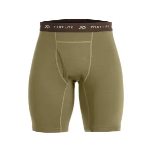 First Lite Men's Wick Long Boxer Briefs Conifer Large