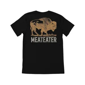 MeatEater Men's Bison Boss Short Sleeve Crew Neck T Shirt Black XL