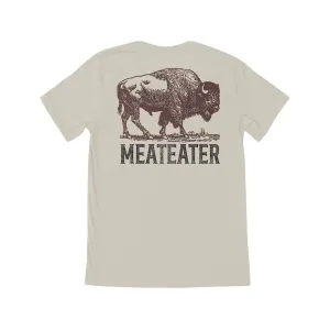 MeatEater Men's Bison Boss Short Sleeve Crew Neck T Shirt Natural XL