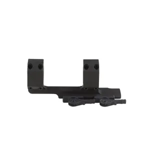 American Defense Recon QD 1-Piece 2" Cantilever Picatinny Scope Mount 30mm Rings Titanium Lever Matte Black Standard Height