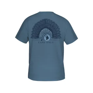 Drake Men's Fans Only Short Sleeve T Shirt Blue Shadow Large