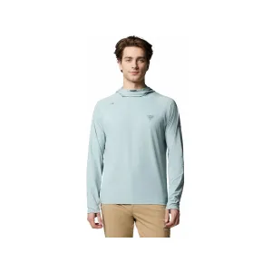 Columbia Men's Wild Cast Sun Hoodie Crushed Blue Medium