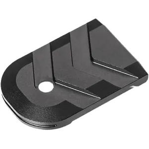 Tyrant Designs Magazine Base Pad for Glock 17, 17L, 19, 19X, 22, 23, 24, 31, 32, 33, 34, 35, 45 Aluminum Black