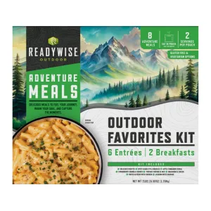 ReadyWise Outdoor Favorites Kit Freeze Dried Food Pack of 9