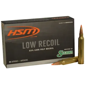 HSM Low Recoil 300 Winchester Magnum Ammo 150 Grain Polymer Tip Box of 20