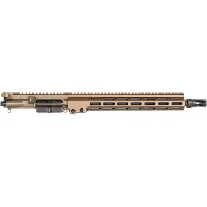 Geissele AR-15 Super Duty MOD1 Complete Upper Receiver 5.56x45mm 14.5" Pinned and Welded HBAR Barrel M-LOK Desert Dirt