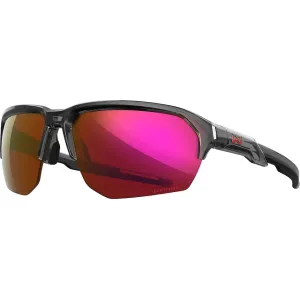 Wiley X Jakl Sunglasses Gloss Crystal Gray Frame Red Mirror Lens