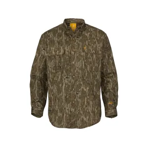 Browning Men's  Wasatch CB Long Sleeve Shirt Mossy Oak Bottomland 2XL