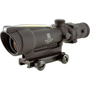 Trijicon ACOG TA11 BAC Rifle Scope 3.5x 35mm Dual-Illuminated Amber Chevron BAC 223 Remington Reticle with TA51 Flattop Mount Matte