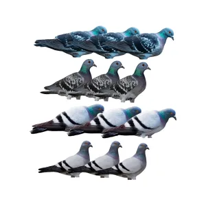 GHG Pro Grade Silhouette Pigeon Decoys 12PK