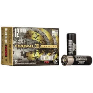 Federal Premium Black Cloud TSS Waterfowl 12 Gauge Ammo 3" BB and #7 Steel and Tungsten Shot 1-1/4 oz Box of 10