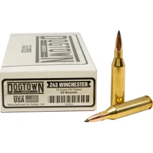 Dogtown 243 Winchester Ammo 70 Grain Polymer Tip Box of 20