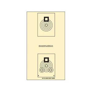 National Target International Bench Rest Shooters Target IBS 100 YD Bench Rest Paper 100PK