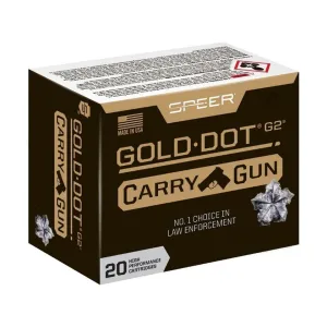 Speer Gold Dot Carry Gun 45 ACP +P Ammo 200 Grain Speer G2 Jacketed Hollow Point Case of 200