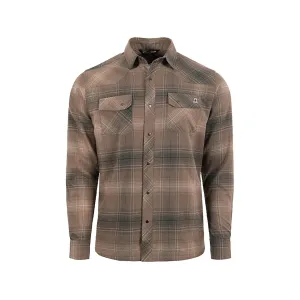 Stone Glacier Men's Timber Butte Snap Long Sleeve Shirt Tarmac Plaid Medium