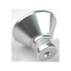 Precision Hardcore Gear Powder Funnel 17 Caliber Machined Aluminum Silver