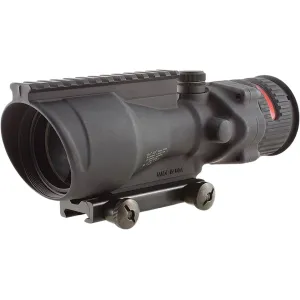 Trijicon ACOG TA648 Rifle Scope 6x 48mm Dual-Illuminated Red Chevron 308 Winchester Reticle with TA75 Mount Matte Black